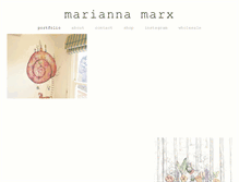 Tablet Screenshot of mariannamarx.com